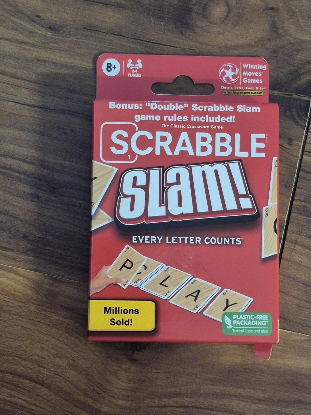 Scrabble Slam! Card Game, 2-4 Players Age 8+ Hasbro | New & Sealed S33